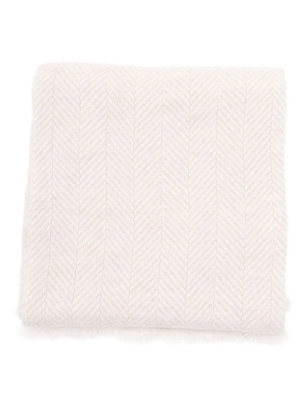 herringbone cashmere scarf - 1
