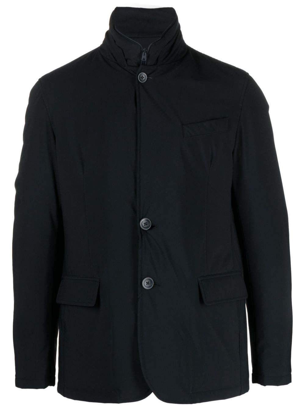 high-neck button-up jacket - 1