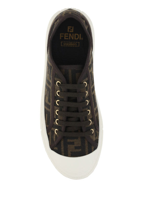 Fendi Men Monochrome Sneakers - 4
