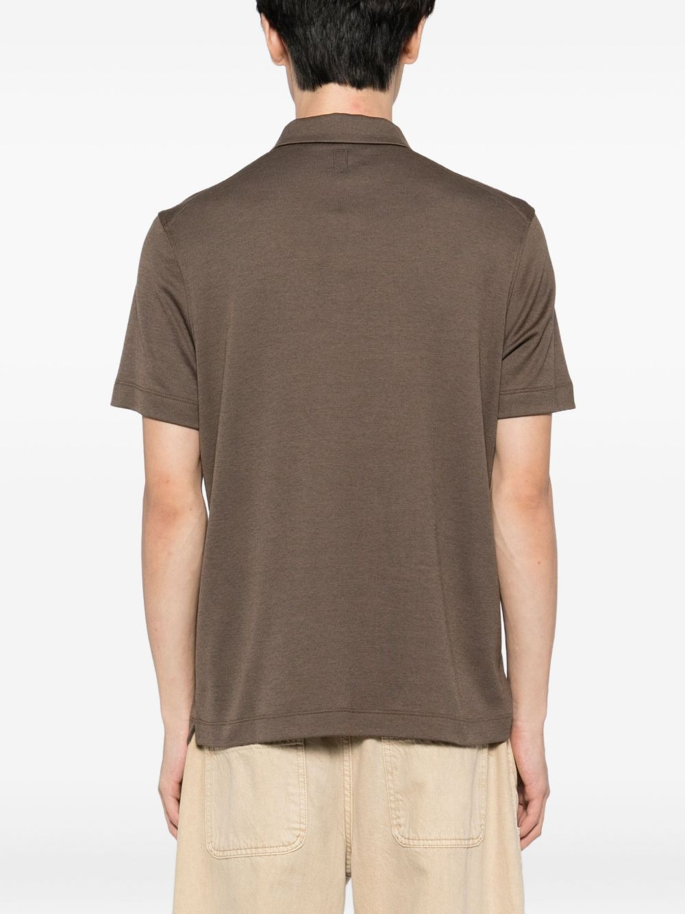 cotton-blended polo shirt - 3