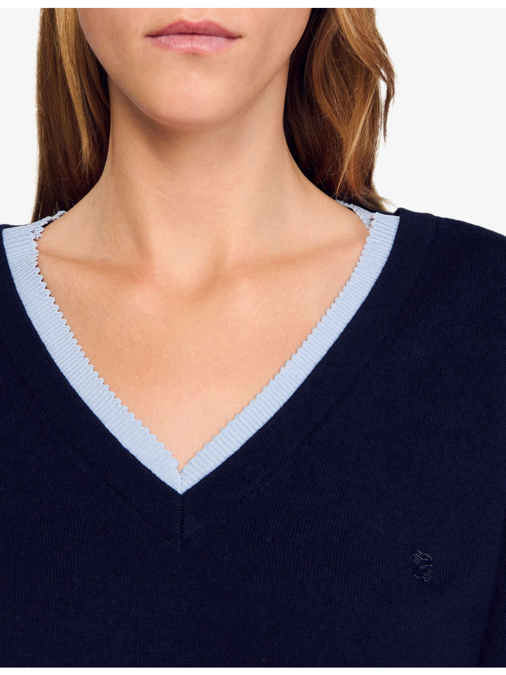 V-Neck Wool and Cashmere Jumper - 5