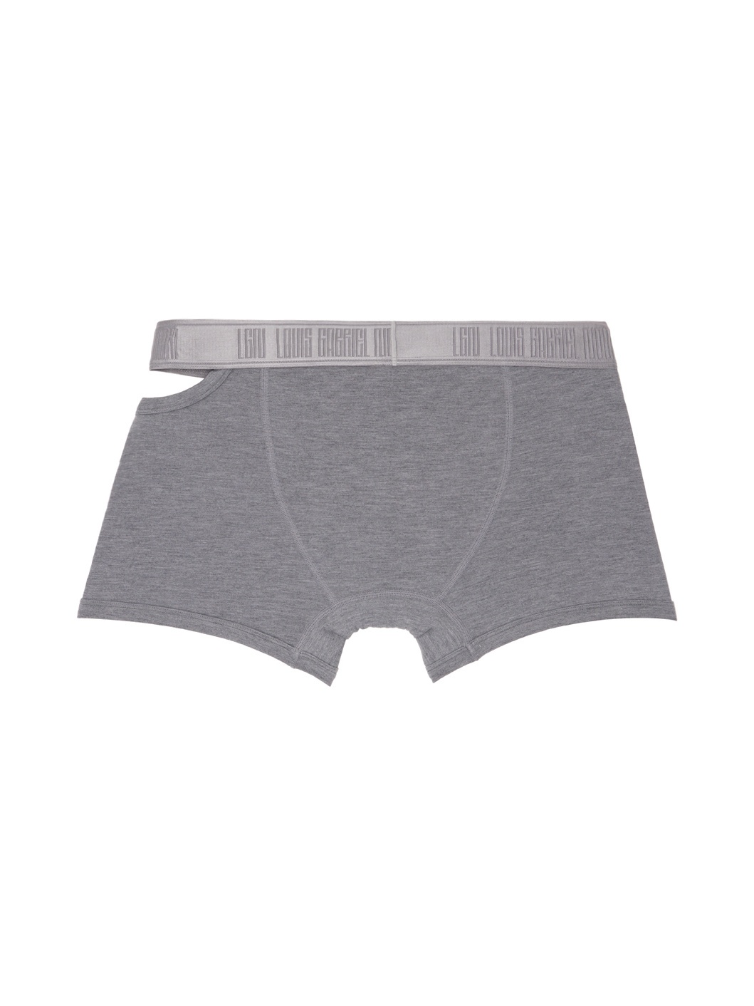 Gray Asymmetrical Opening Boxers - 2