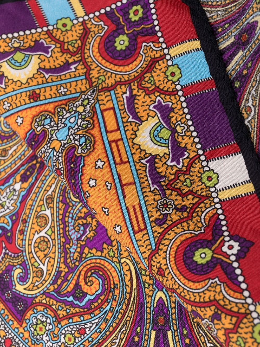 paisley print pocket square - 3