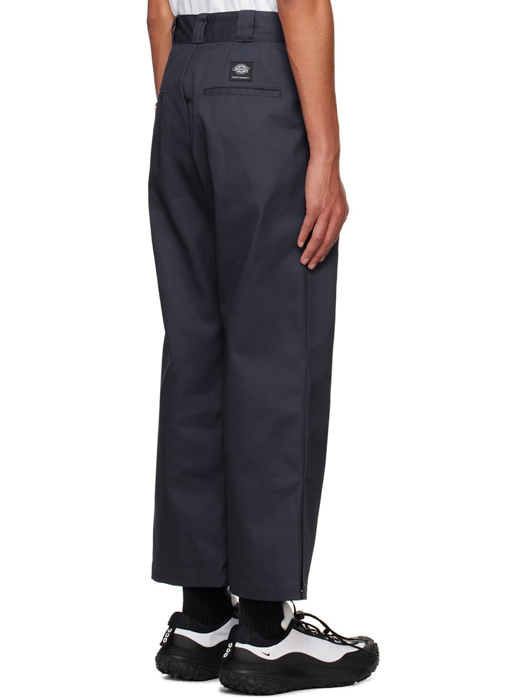 Fumito Ganryu Navy Dickies Edition Side Slit Trousers | REVERSIBLE