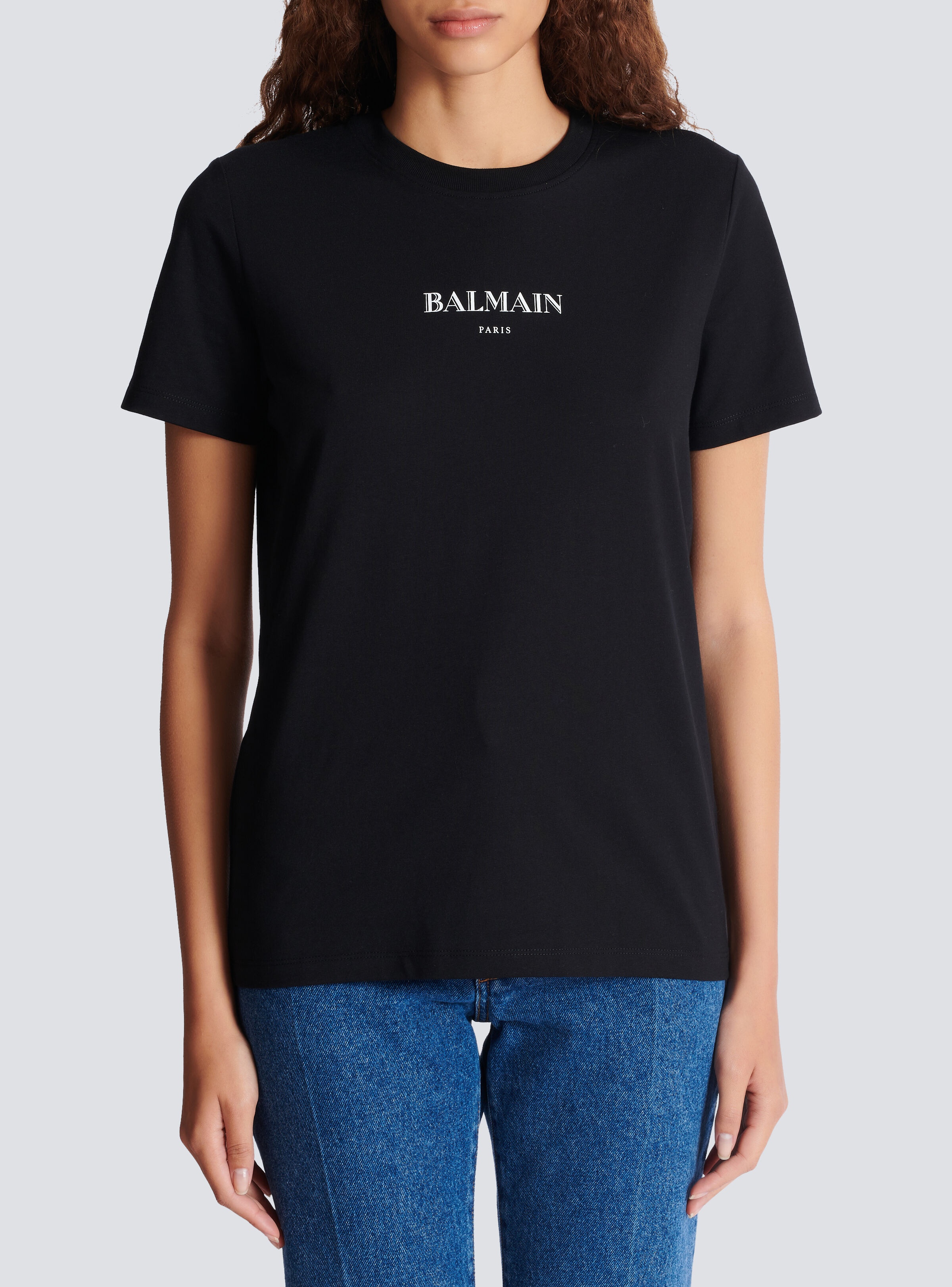 T-shirt with Balmain print - 5