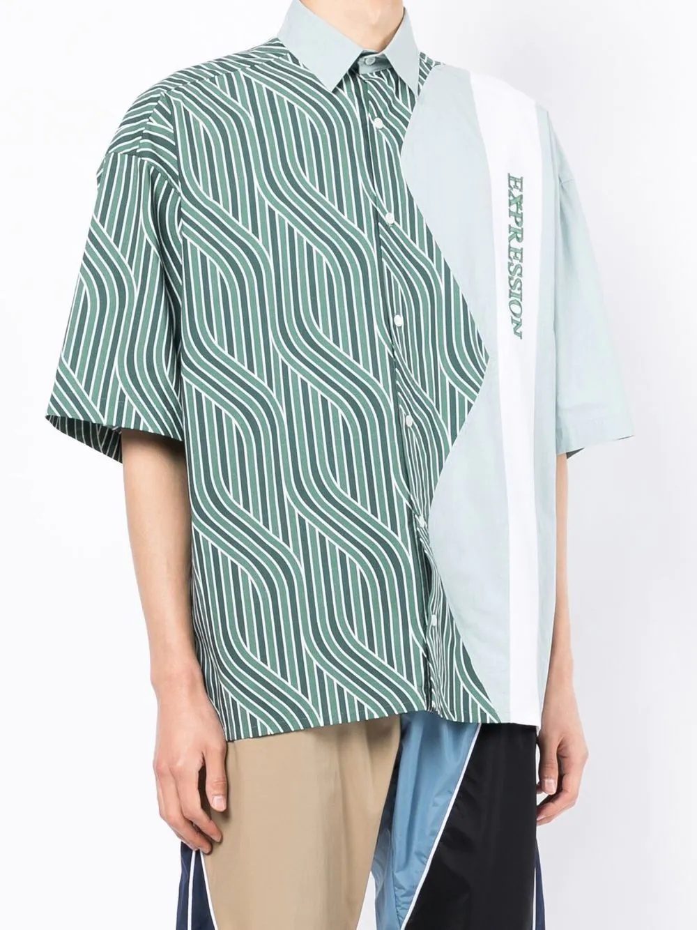 zig-zag oversized shirt - 3