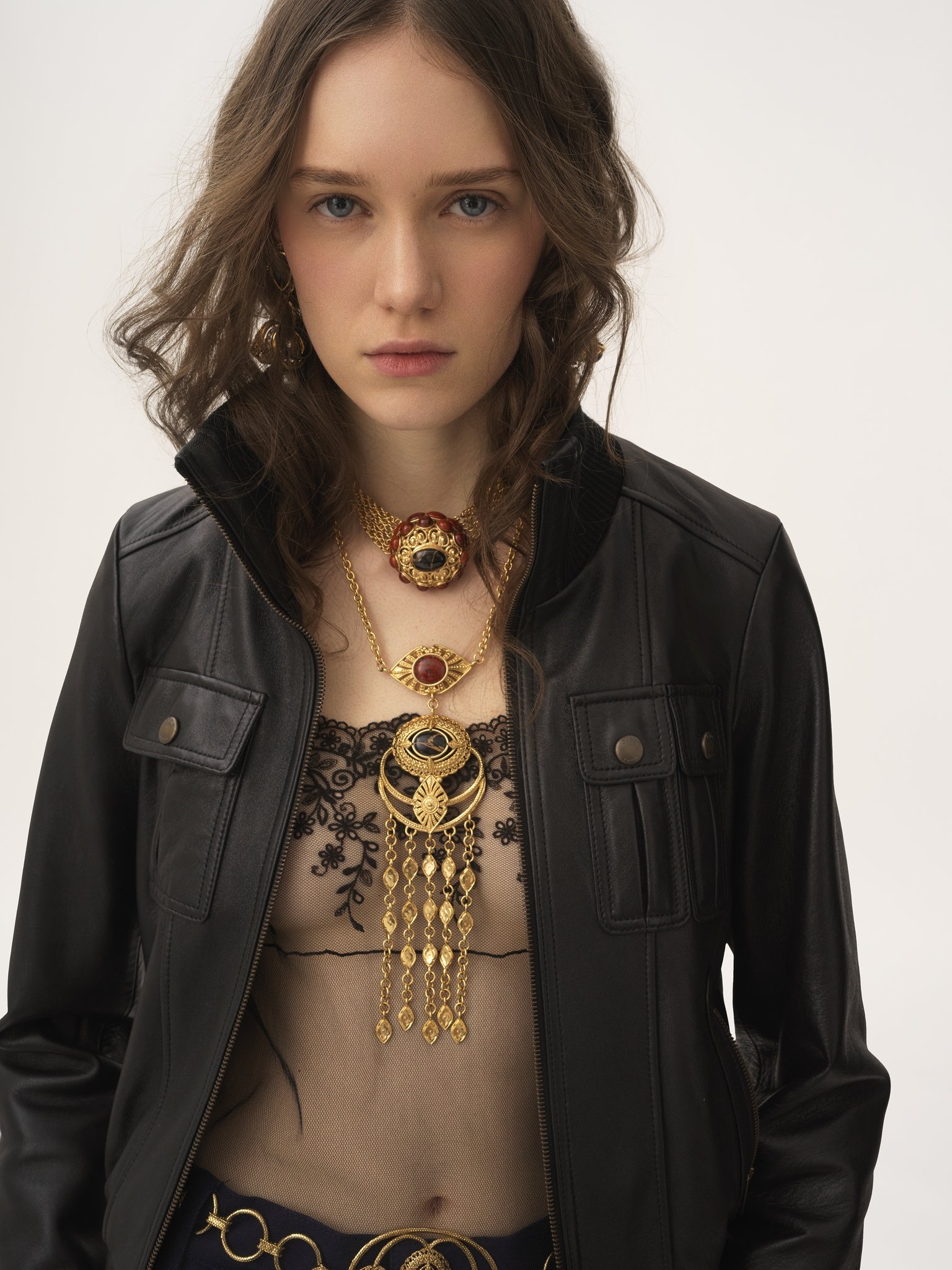 SHORT BLOUSON IN LEATHER - 7