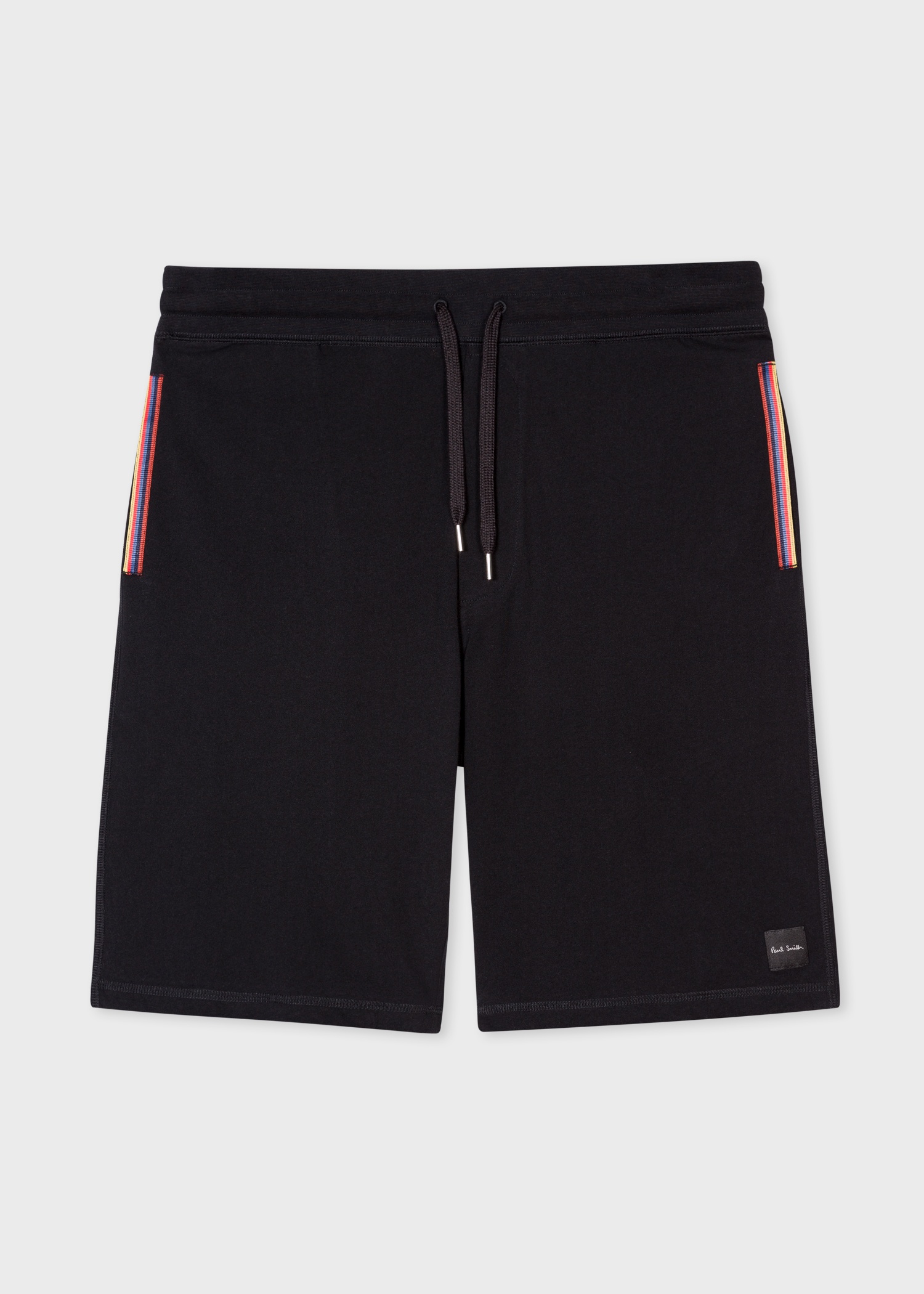 Black Jersey Cotton Lounge Shorts - 1