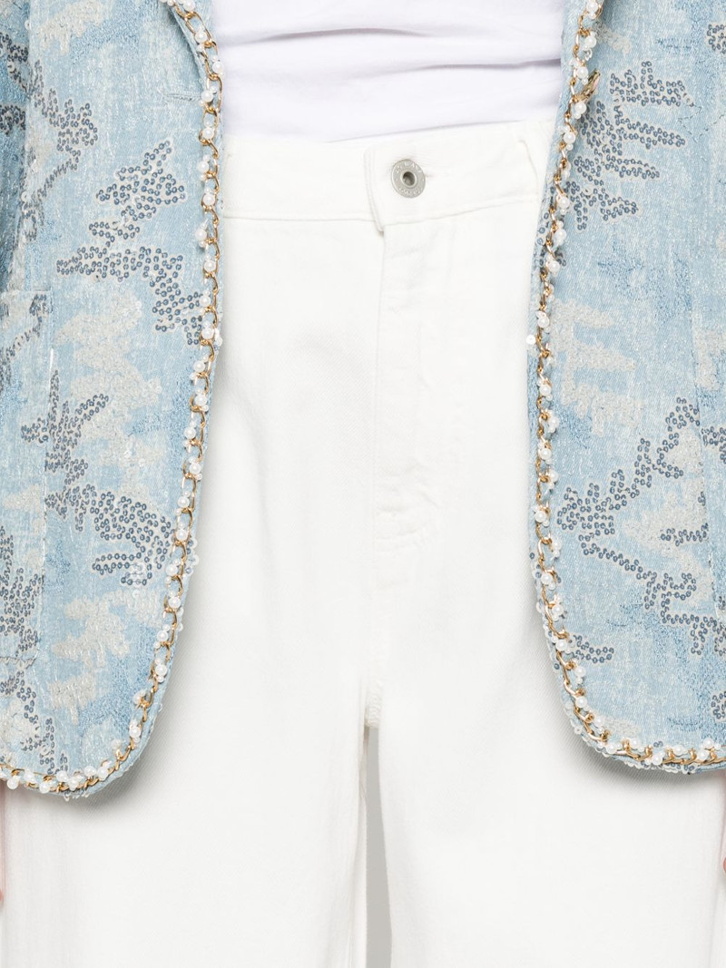 Helsinki logo-patch jeans 5