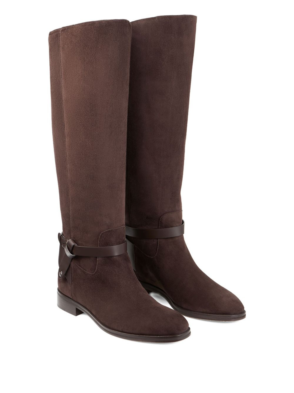 Lawton knotted leather strap boots - 2