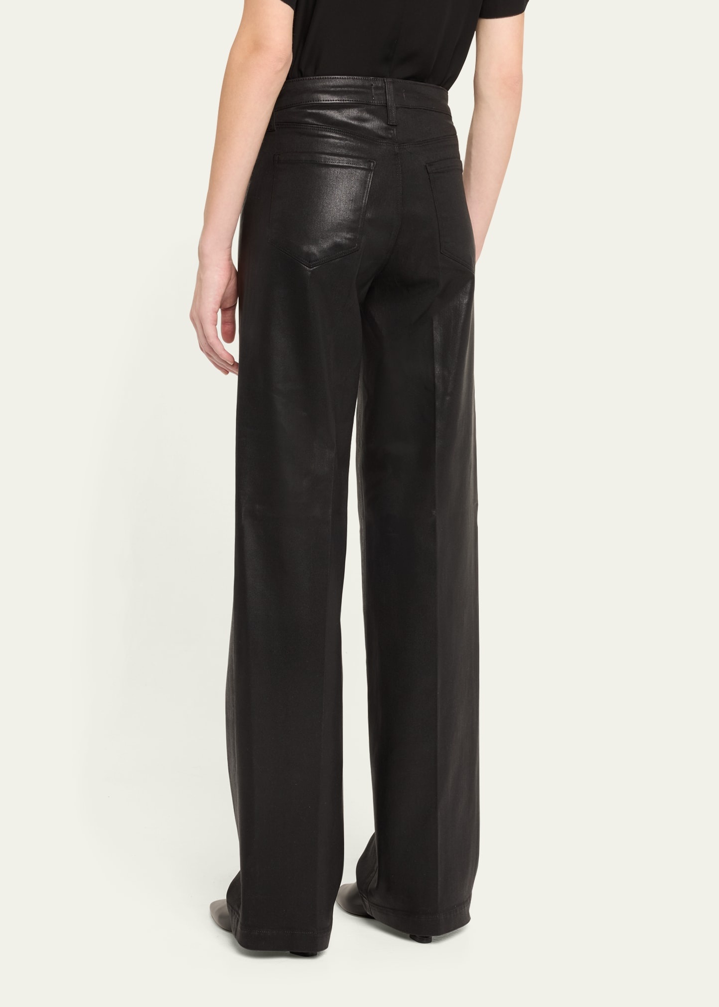 Clayton Coated Wide-Leg Jeans - 3