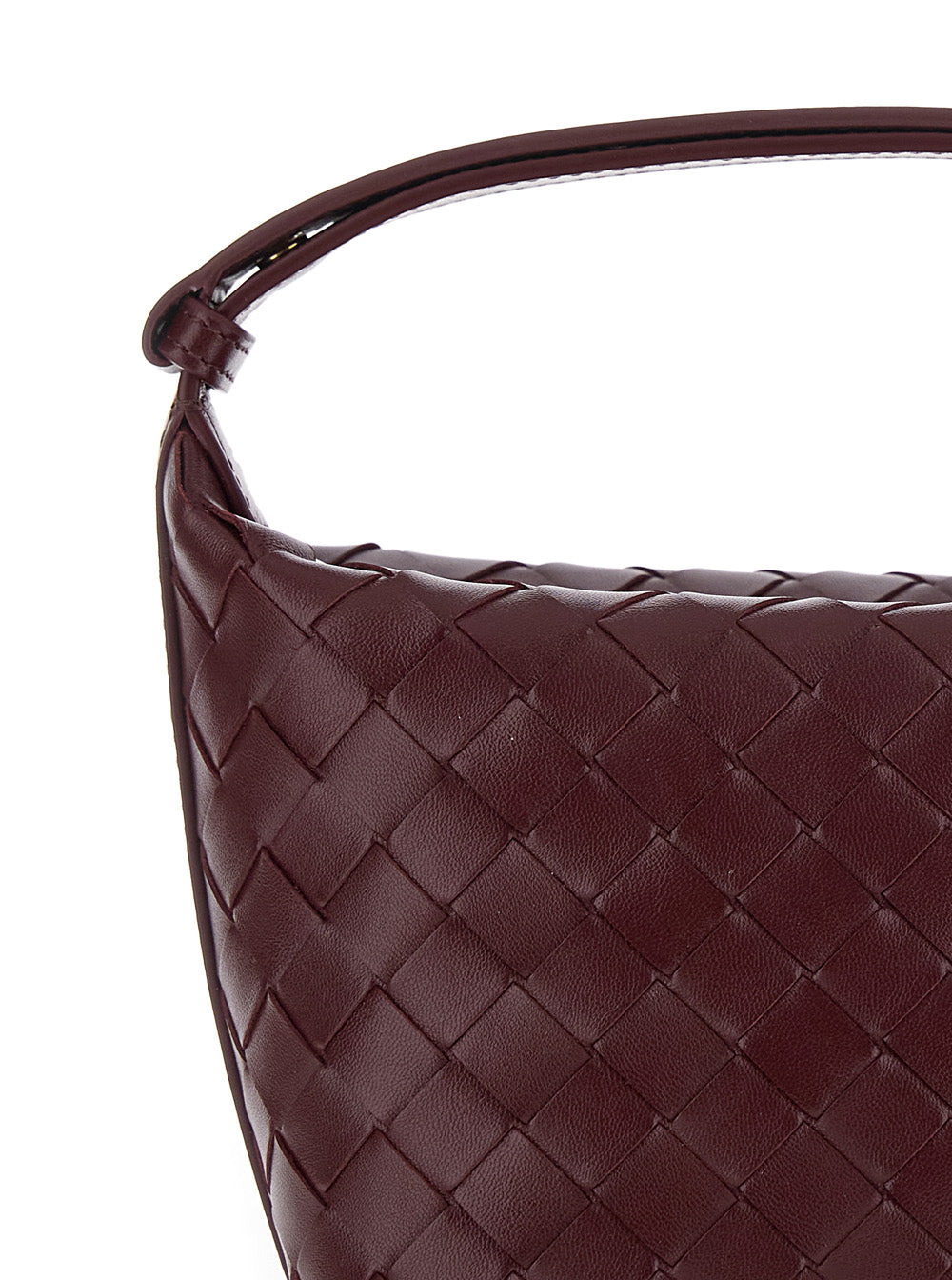 Bottega Veneta Women 'Candy Wallace' Bordeaux Handbag With Intrecciato Motif In Leather Woman - 5