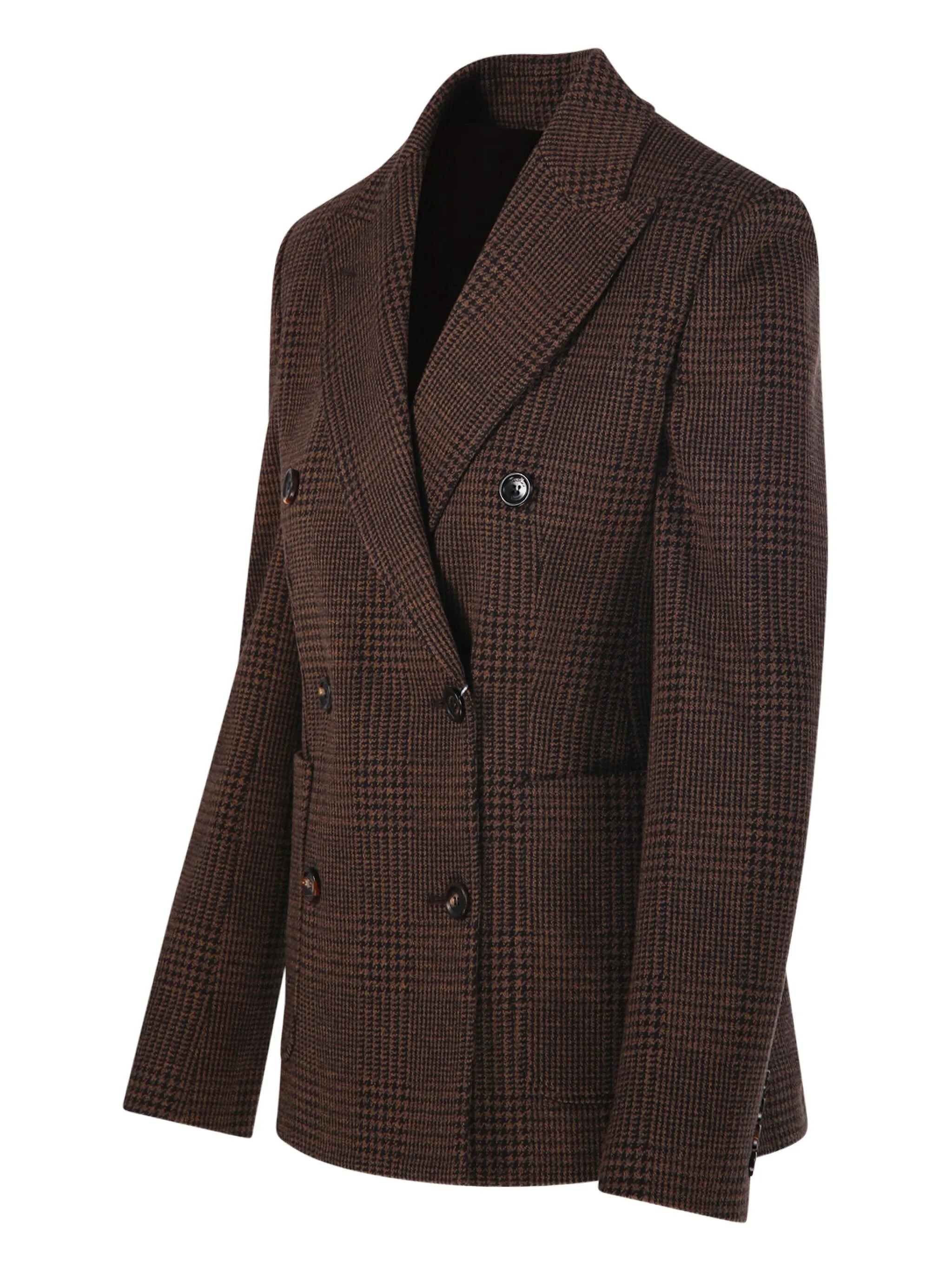 Max Mara Check Double-breasted Blazer - 4