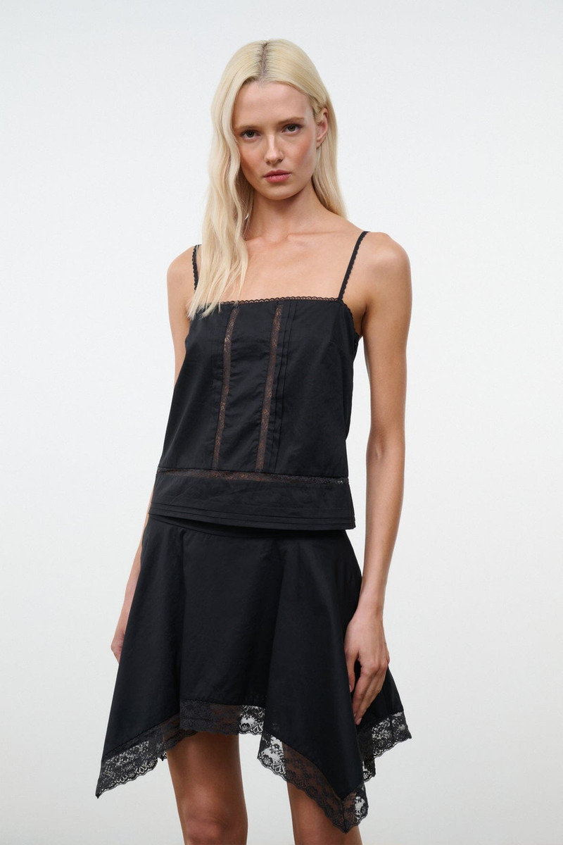 STAUD LAYLA SKIRT BLACK 3