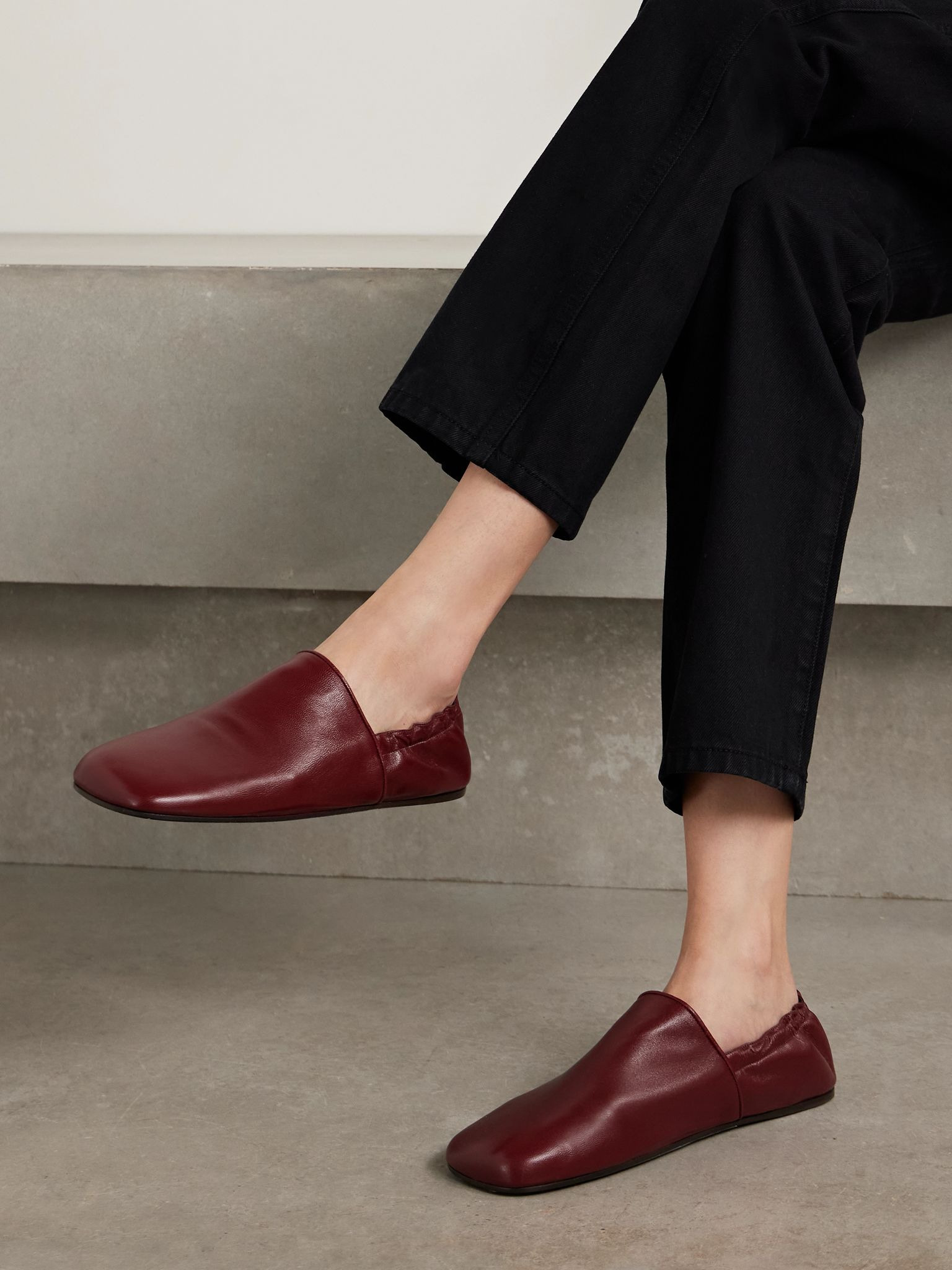 Banks leather loafers Burgundy - 2
