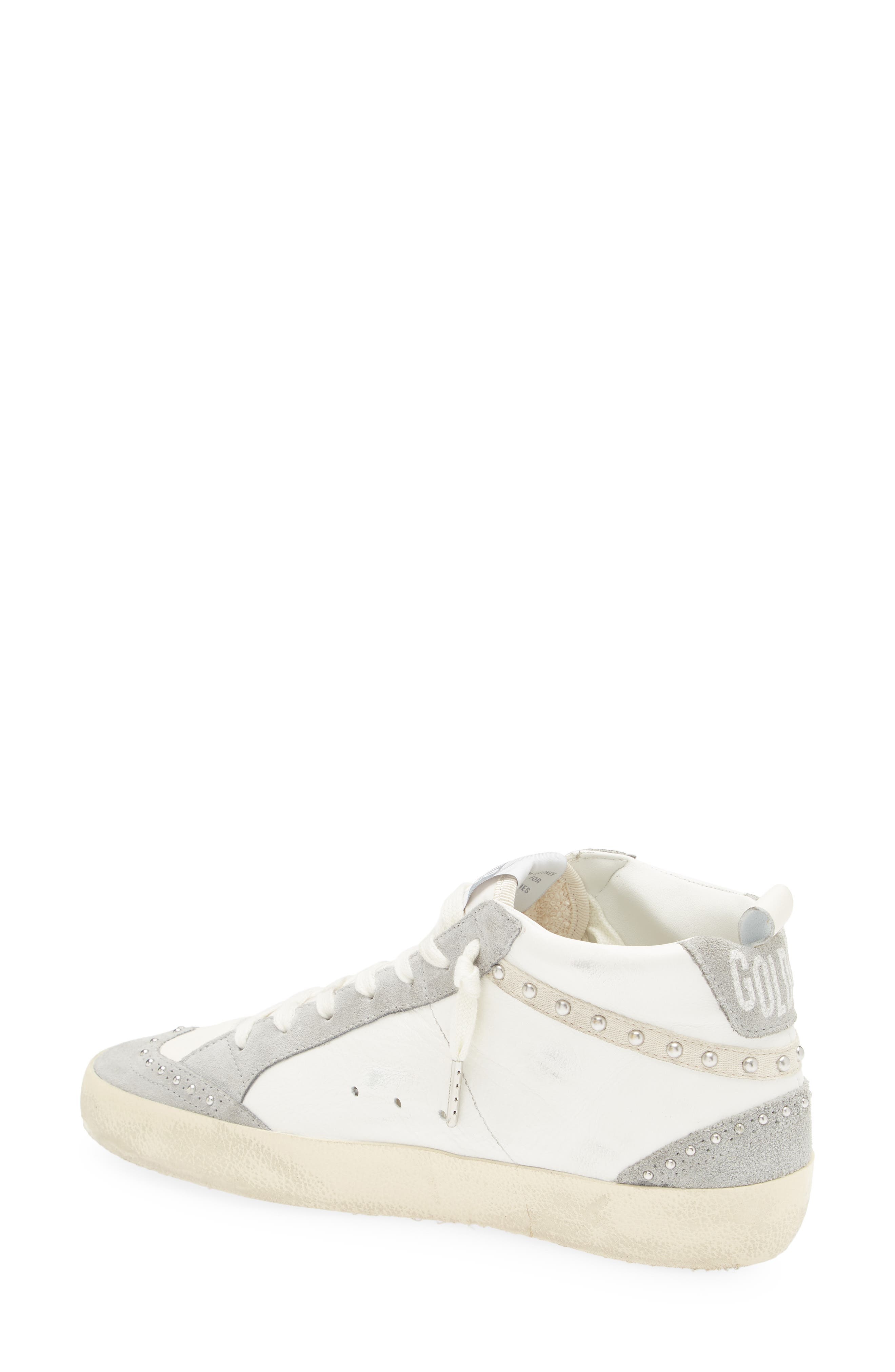Golden Goose Midstar Sneaker in White/Silver Sconce/Brown at Nordstrom - 2