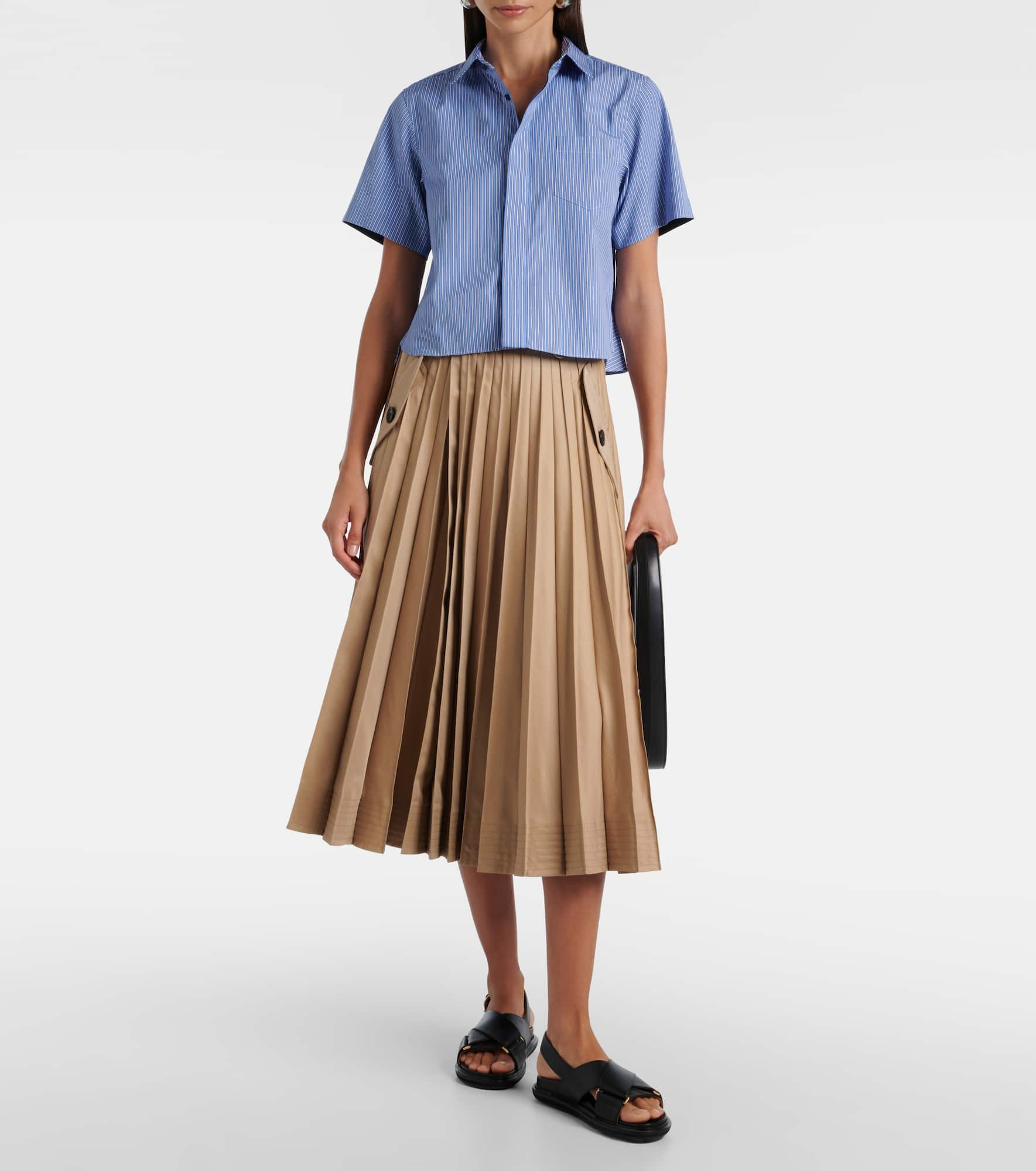 Striped cotton poplin shirt - 2