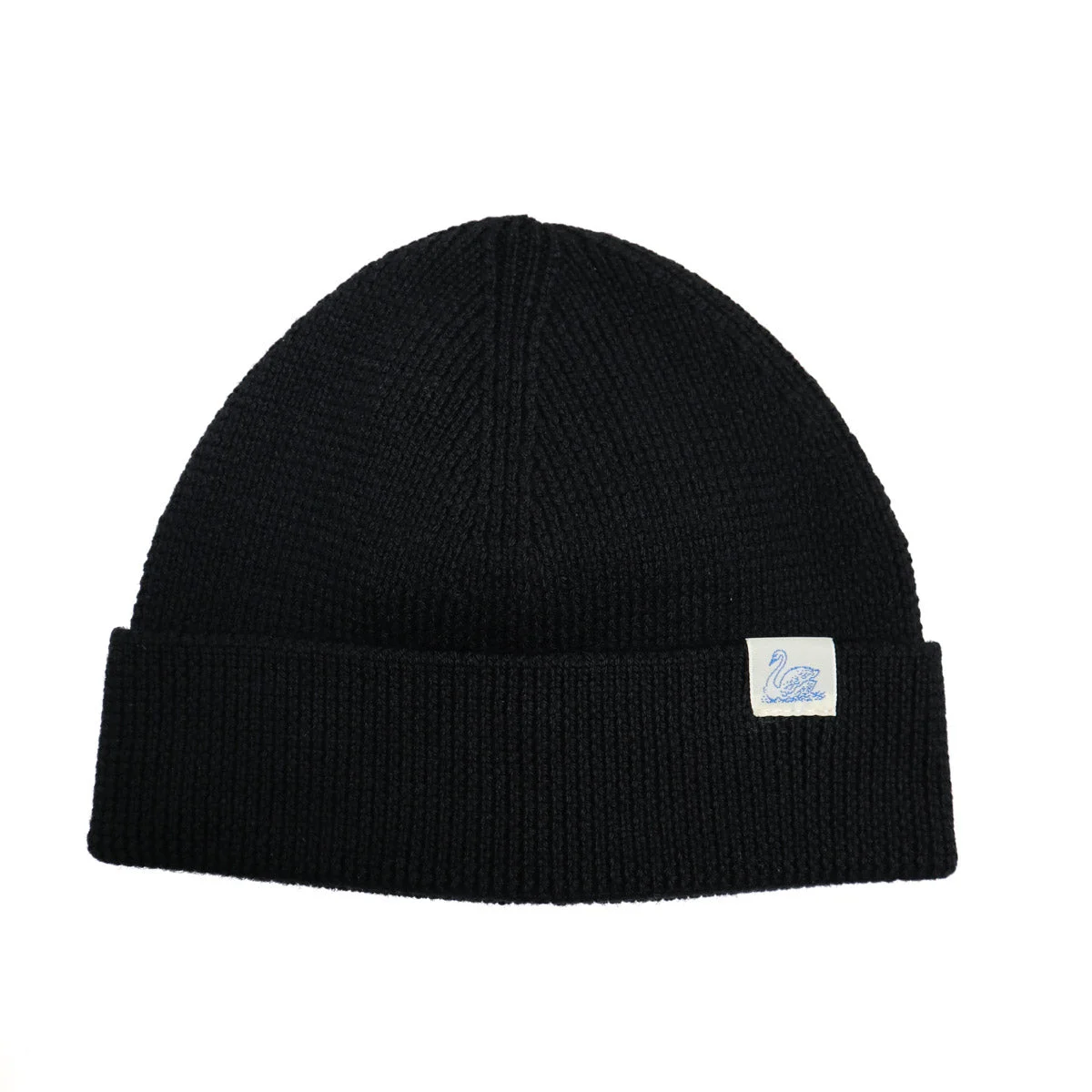Merino Wool Watch Cap Deep Black - 1