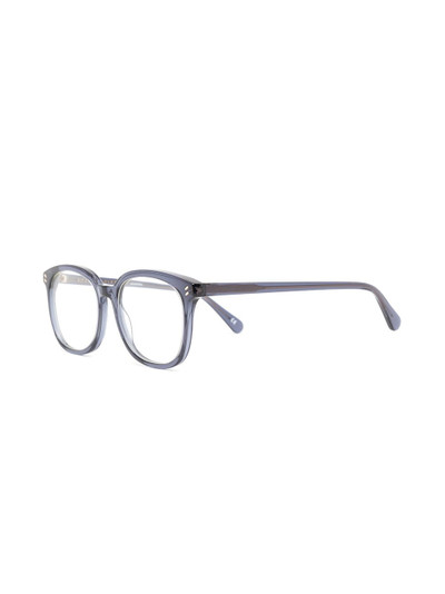 Stella McCartney transparent-effect square frame glasses outlook