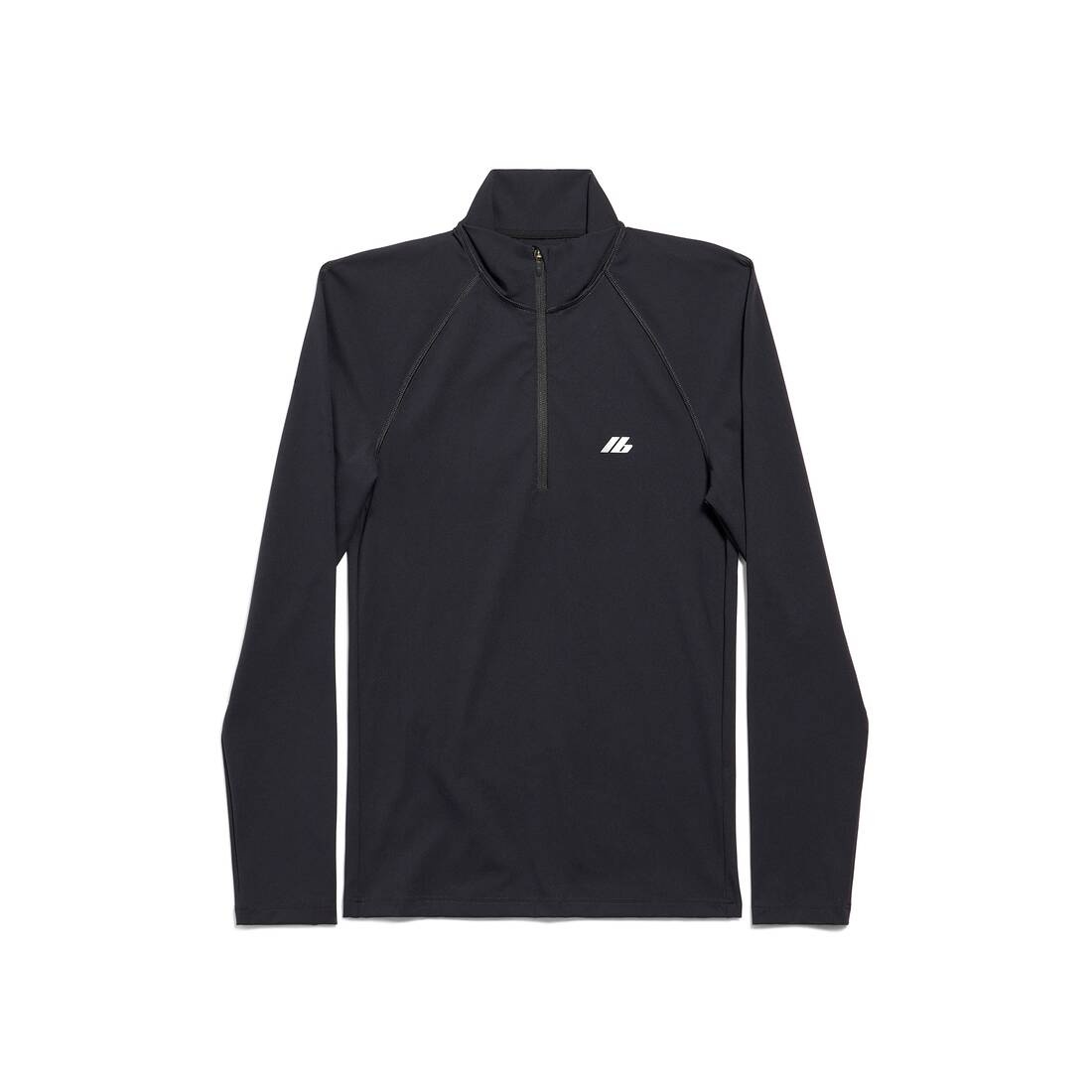 Activewear Fitted Zip-up Jacket in Black - 1