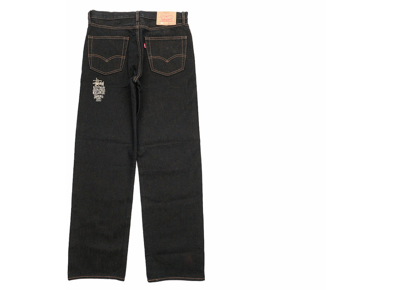 Stüssy Stussy x Levi's Crispy Rinse 568 Jean Black/Brown outlook