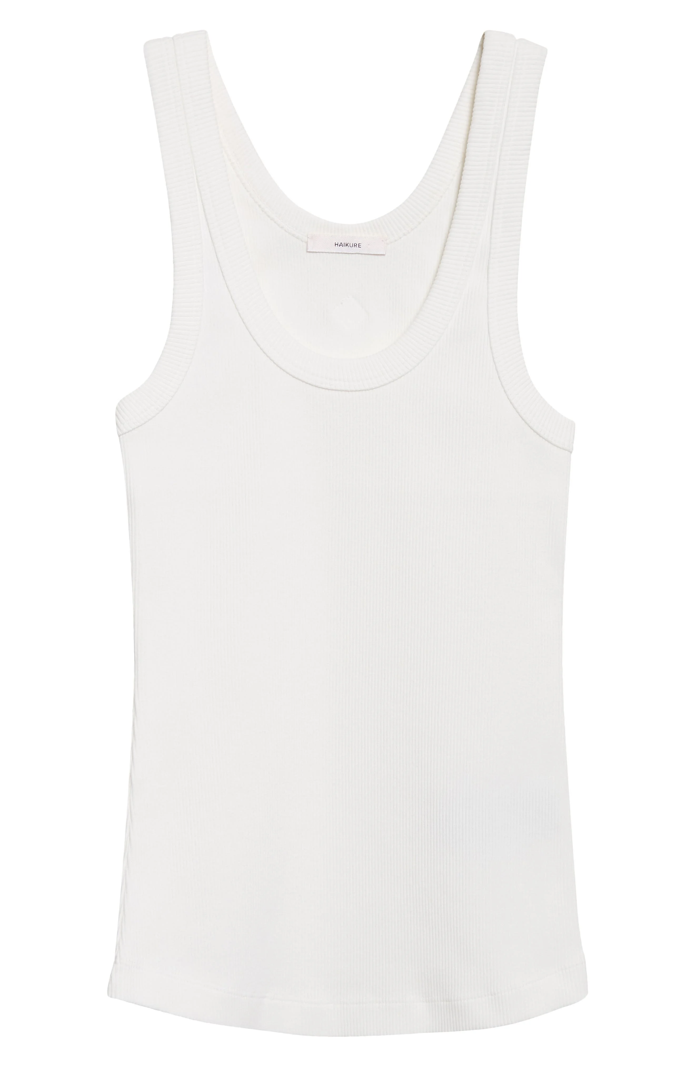 Haikure Gem Rib Cotton Tank in Off White at Nordstrom - 1