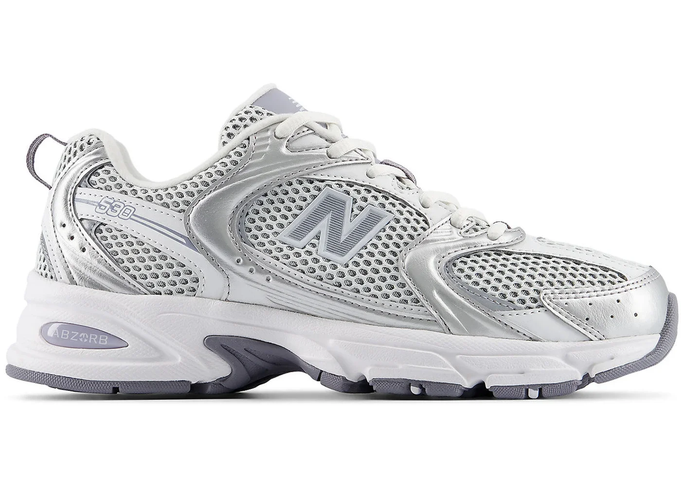 New Balance 530 Grey Matter Silver Metallic Digital Mist - 1