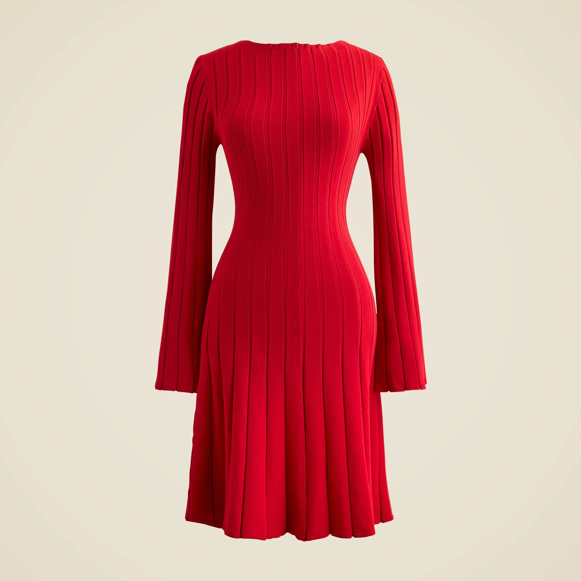 Rib-knit mini sweater-dress - 1