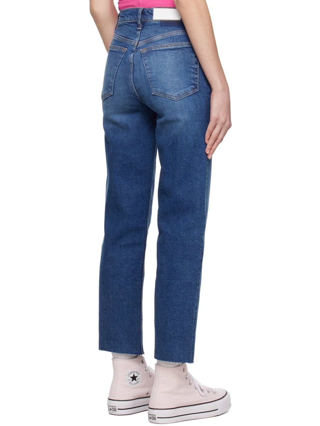 Blue 70's Stove Pipe Jeans - 3