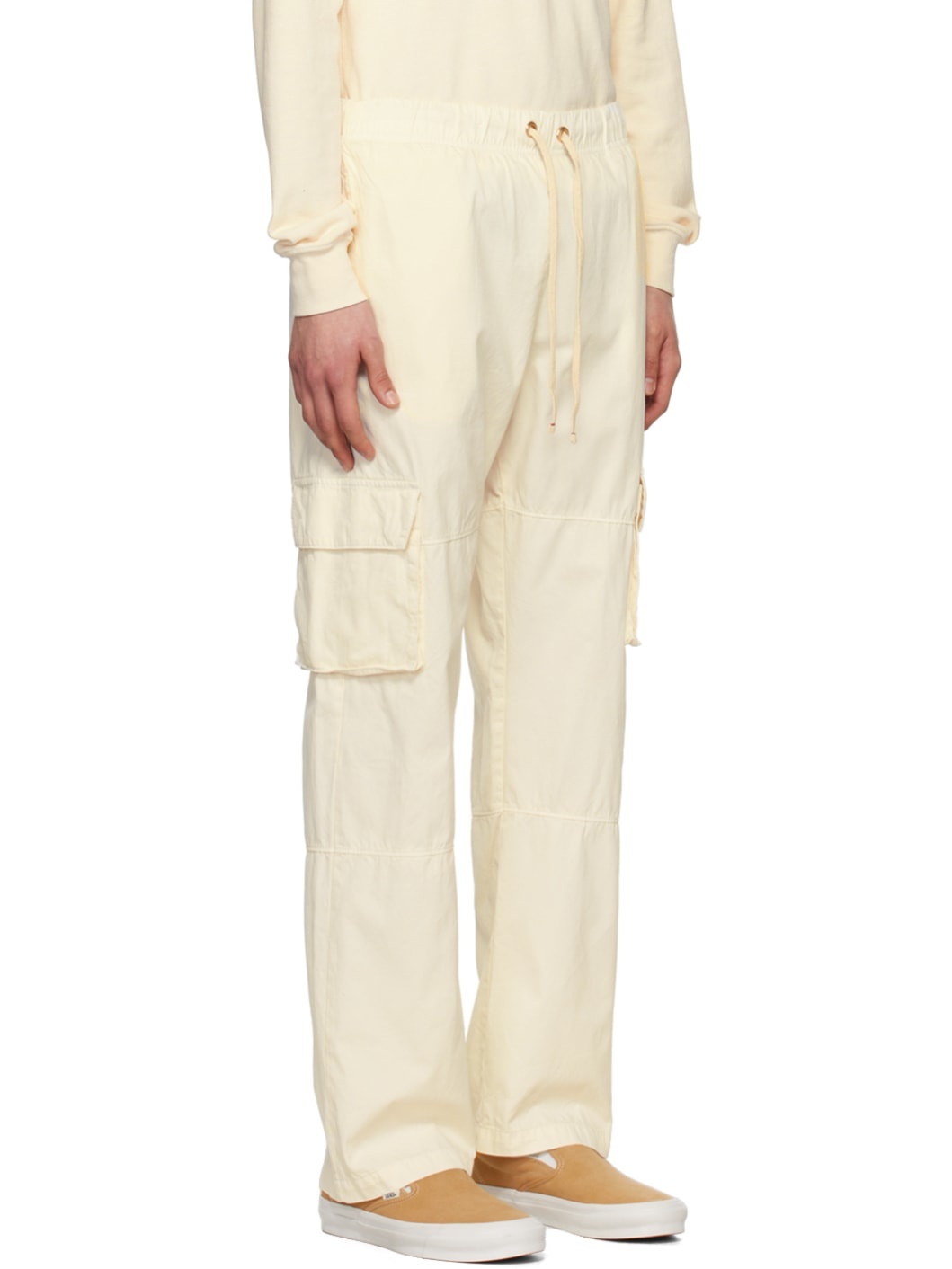 Off-White Drawstring Cargo Pants - 2