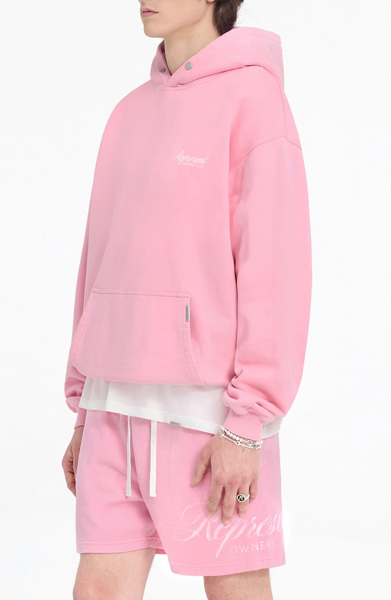 Represent Owners Club Graphic Hoodie in Pink at Nordstrom - 3
