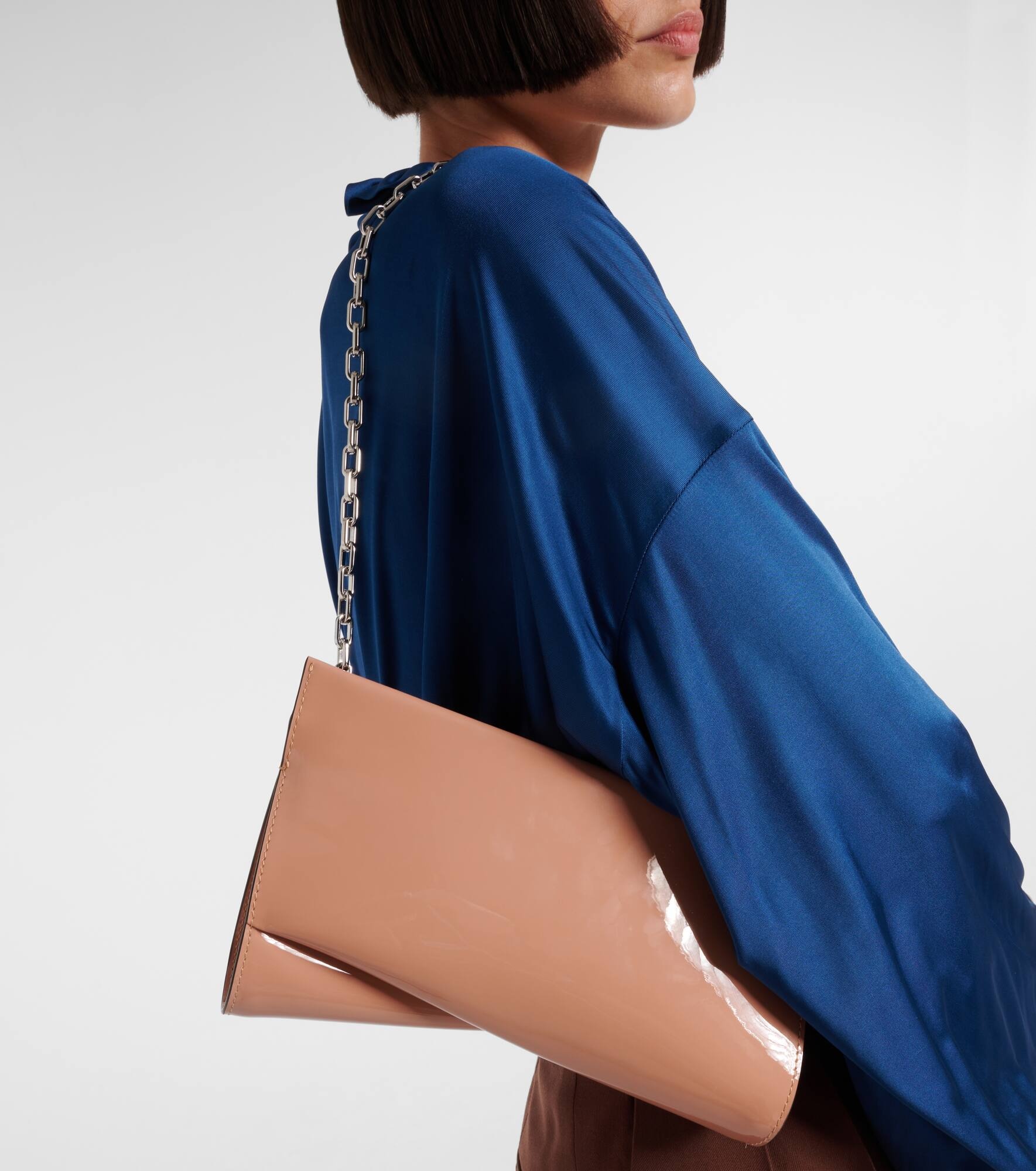 Loubitwist Small patent leather clutch - 6