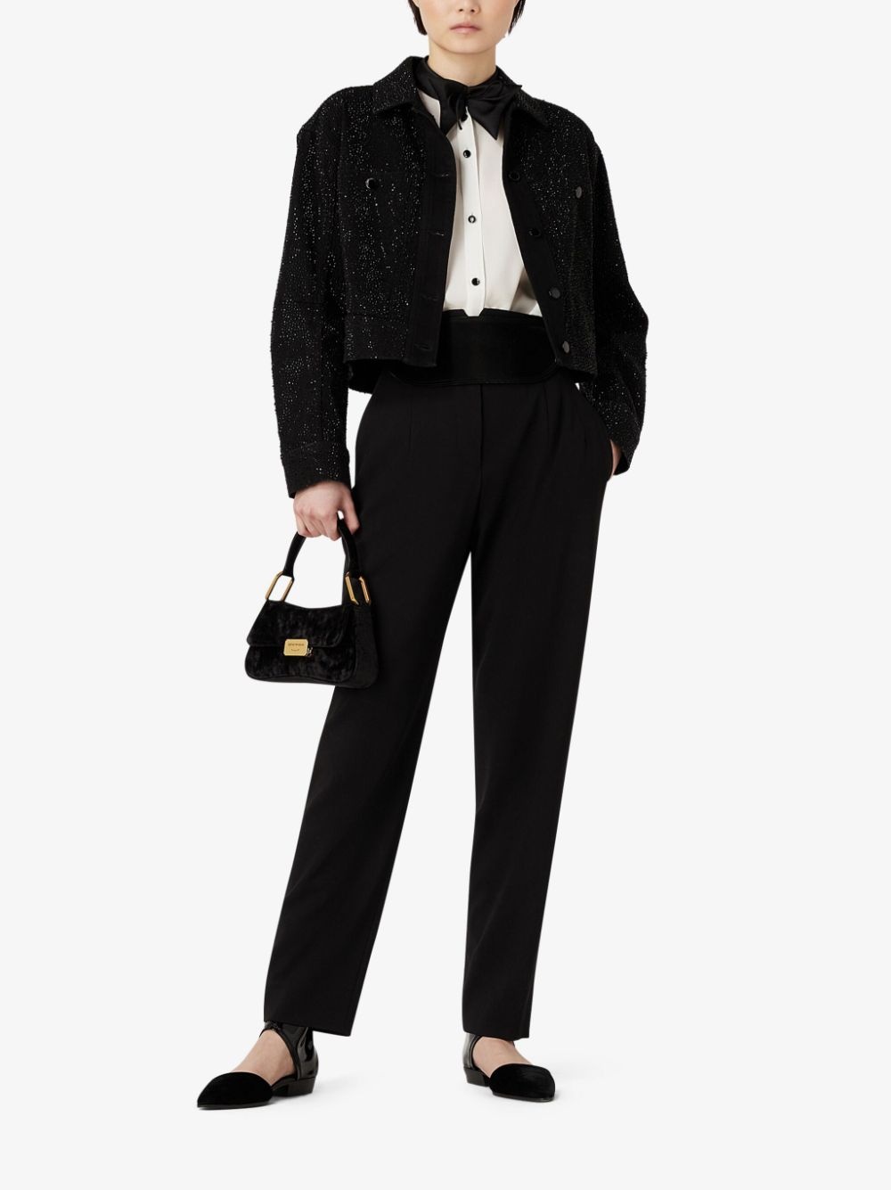high-waist virgin wool trousers - 2