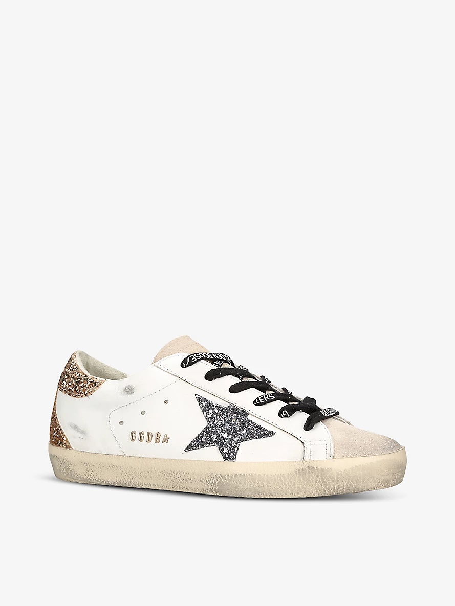 Women's Super-Star 82532 leather low-top trainers - 3