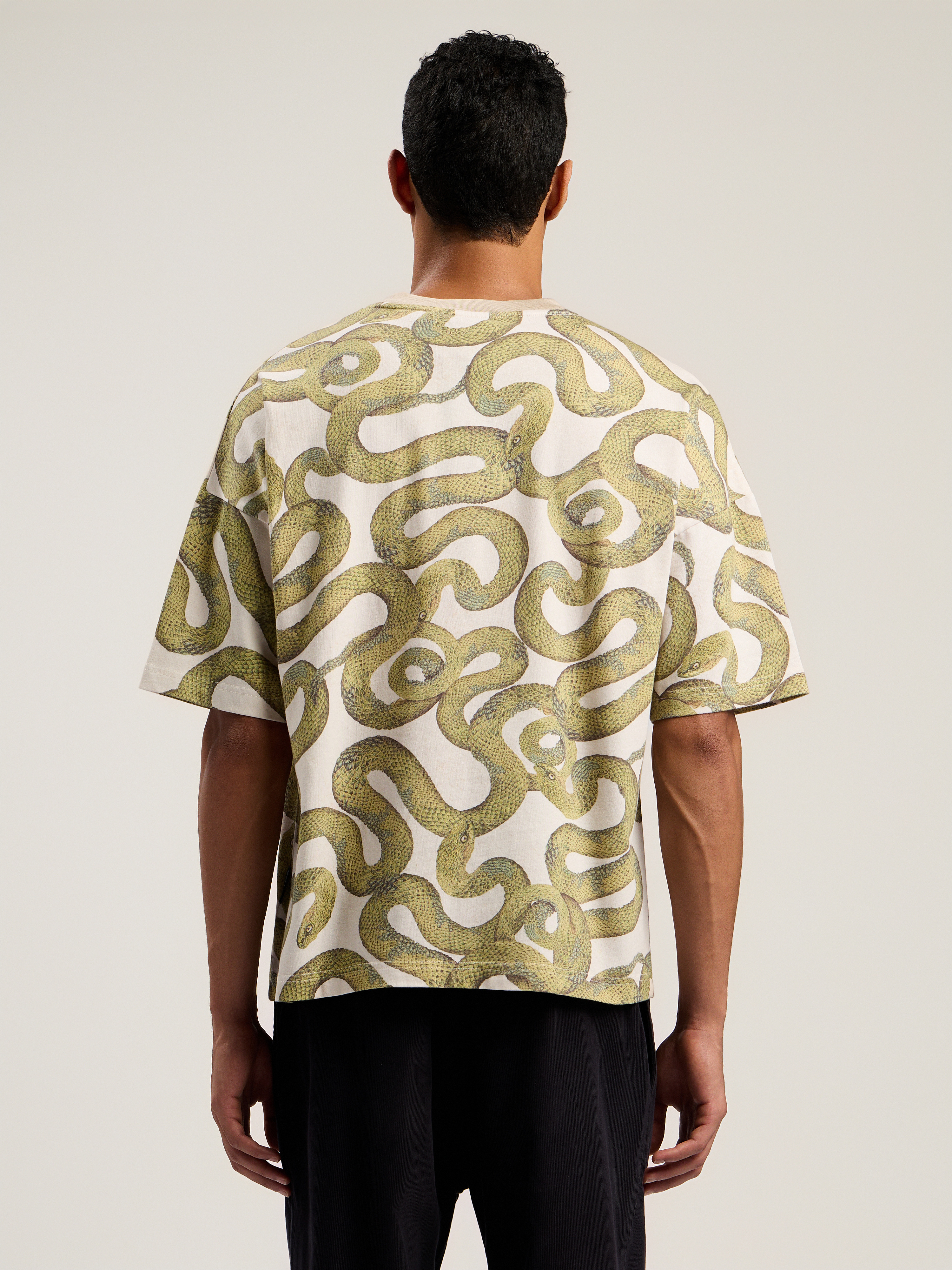 Snake Allover Loose T-Shirt - 5