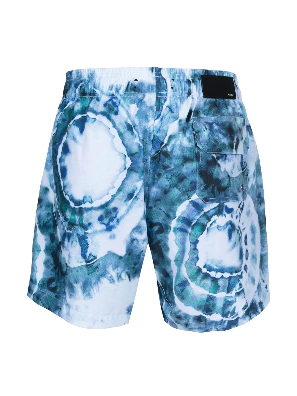 tie-dye drawstring swim shorts - 2