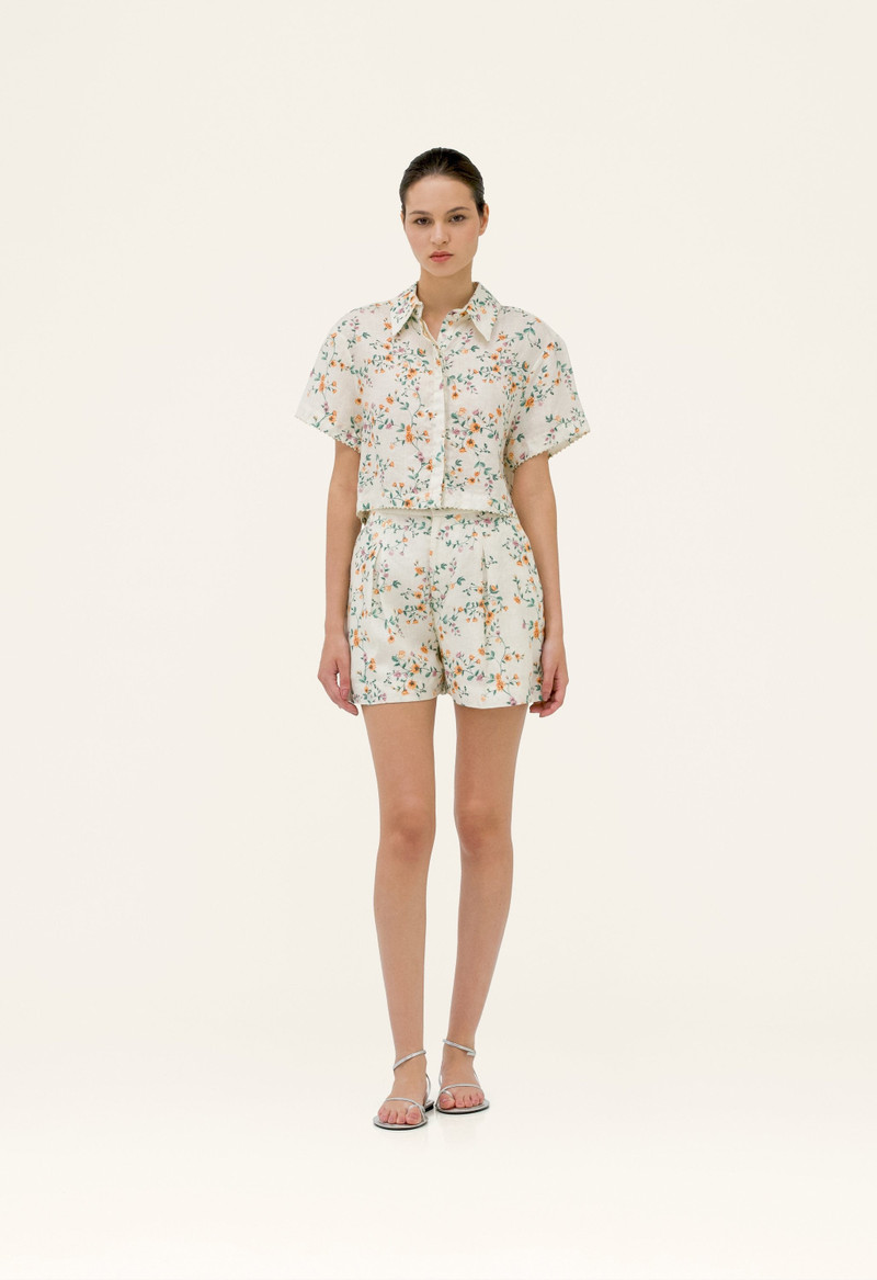 Agua by Agua Bendita Virtuosa Chinesis Cropped Shirt outlook