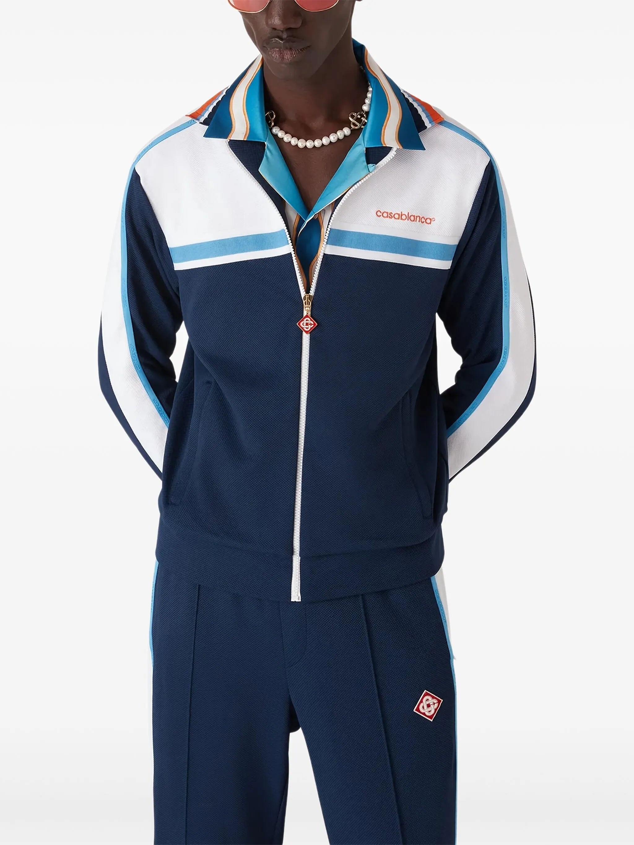 Casablanca Panelled Zip-up Jacket - 5