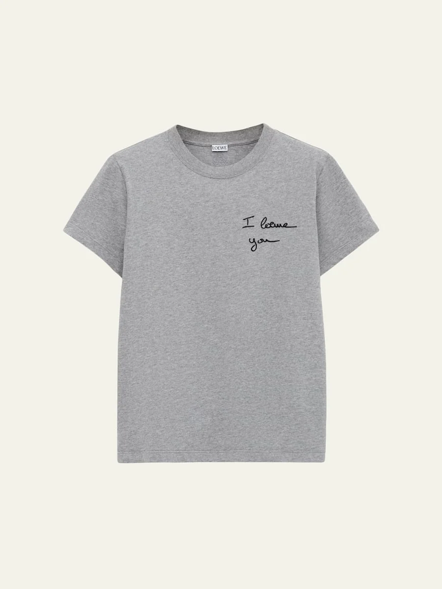 Logo Embroidered Short-Sleeve Cotton T-Shirt - 1