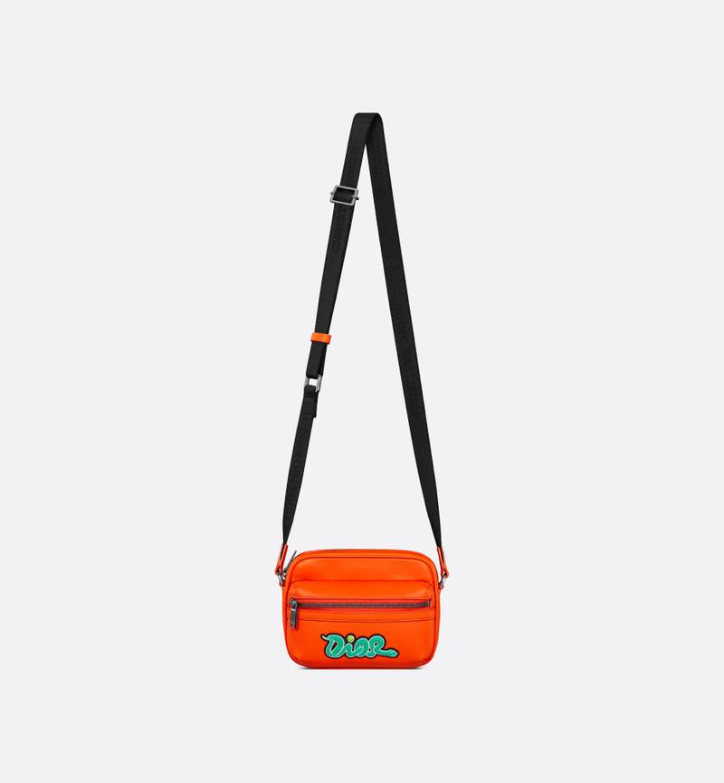 DIOR AND KAWS Mini Rider 2.0 Zipped Messenger Bag 7