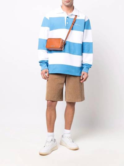 JACQUEMUS logo striped polo shirt outlook