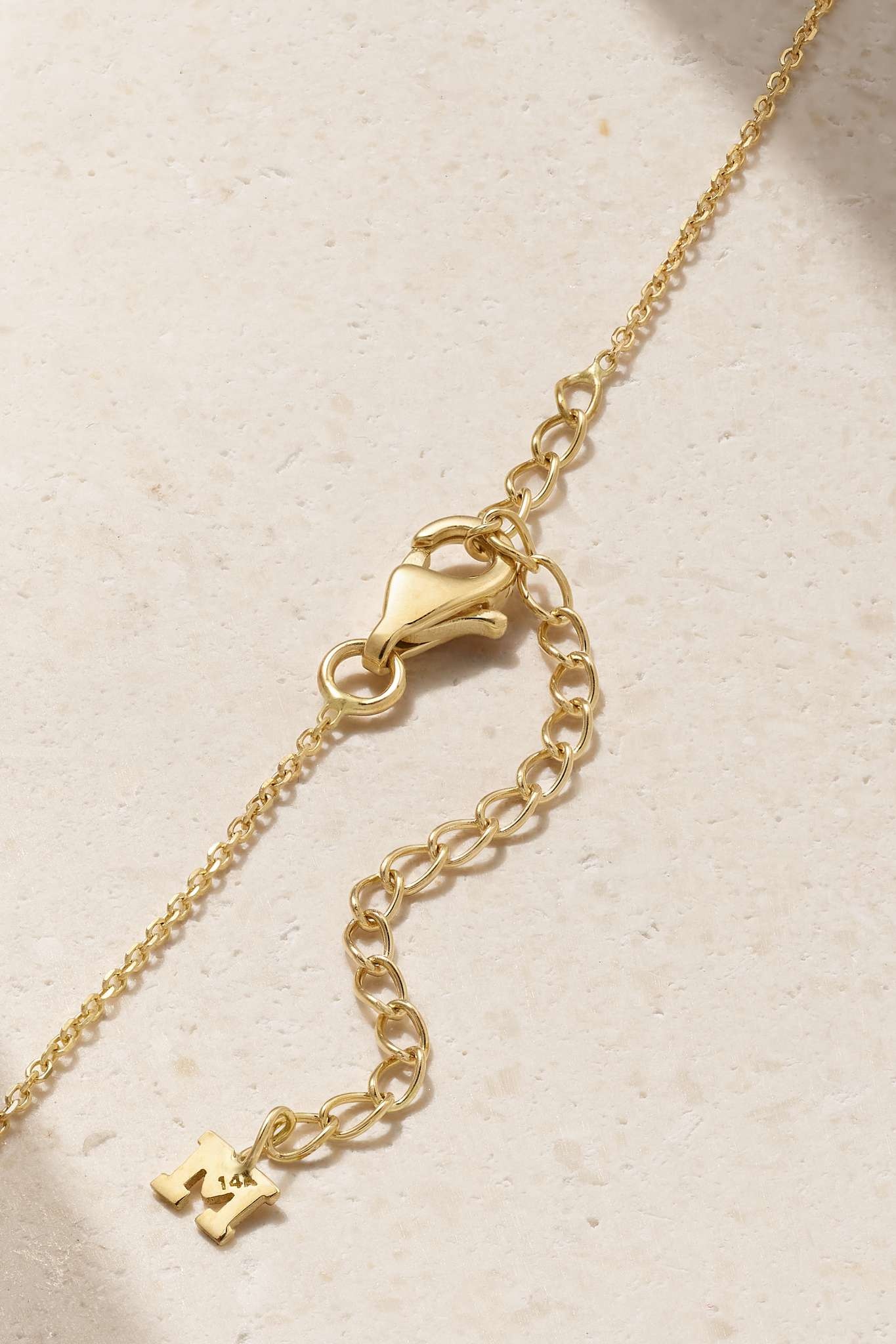 14-karat gold topaz necklace - 3