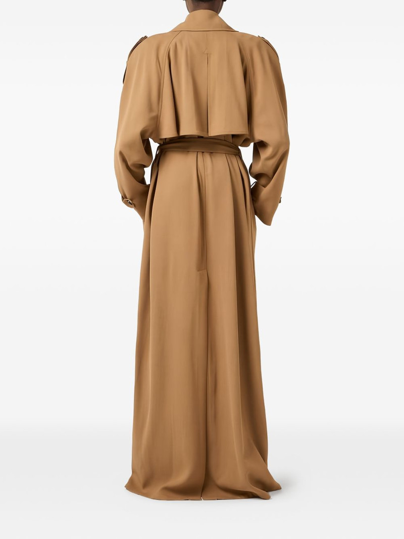 Flowing gabardine trench coat 3