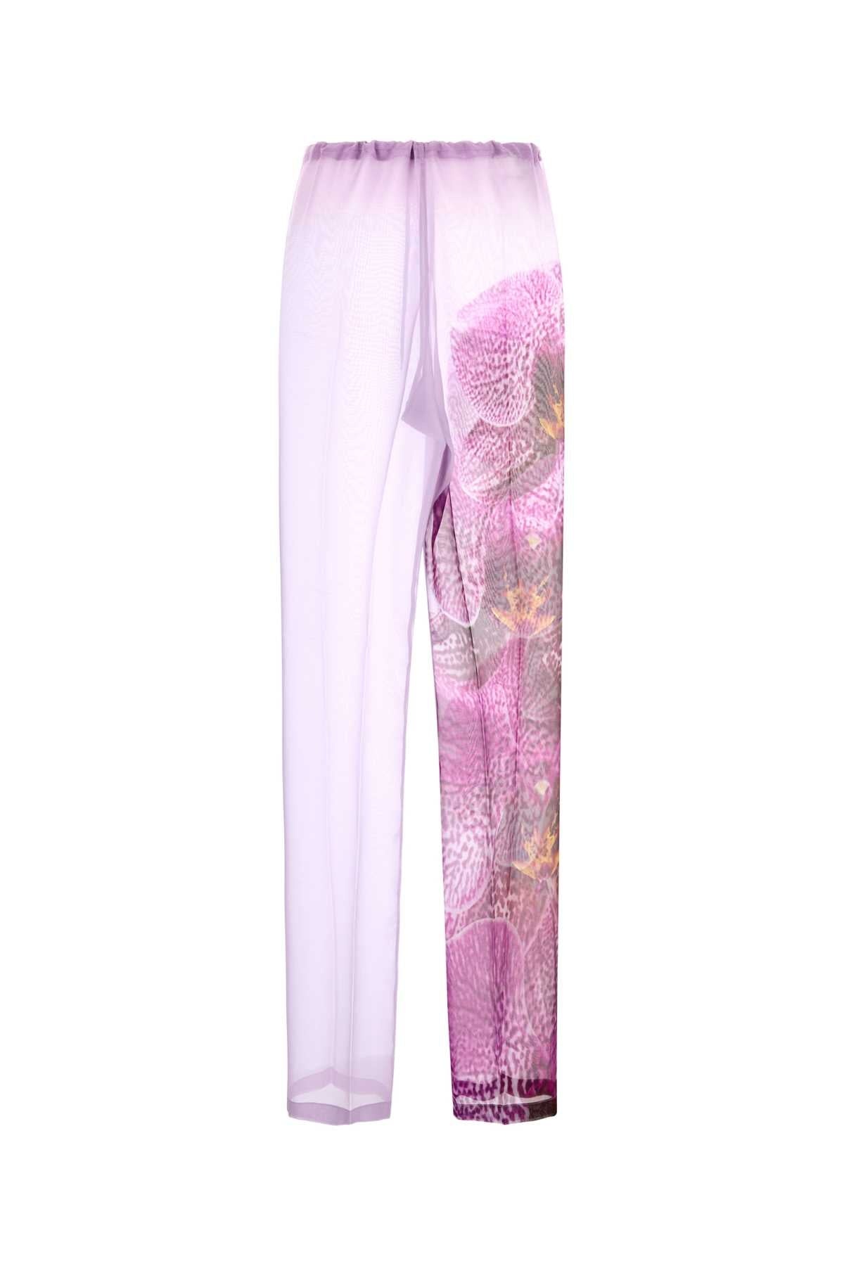 Dries Van Noten Women Lilac Crepe Pachas Pant - 2