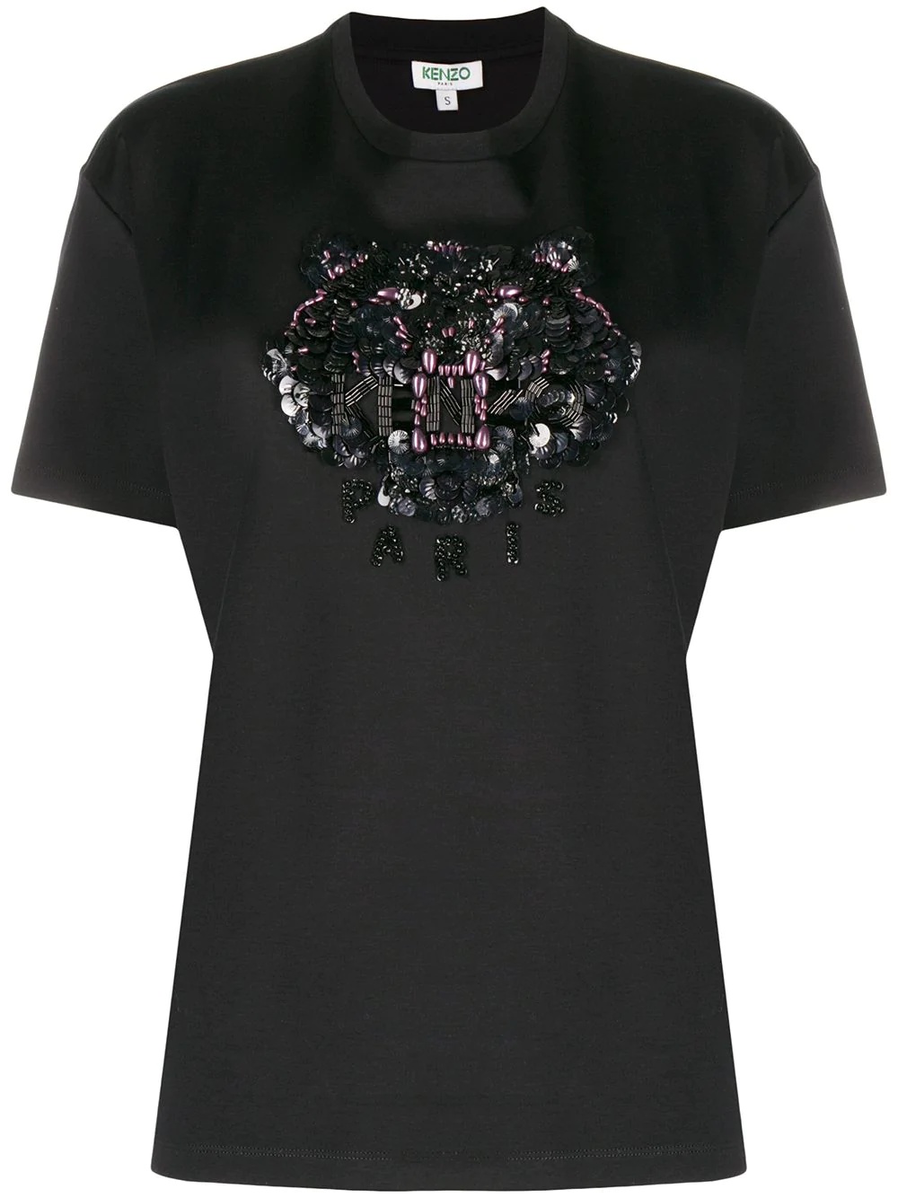 Tiger embellished T-shirt - 1