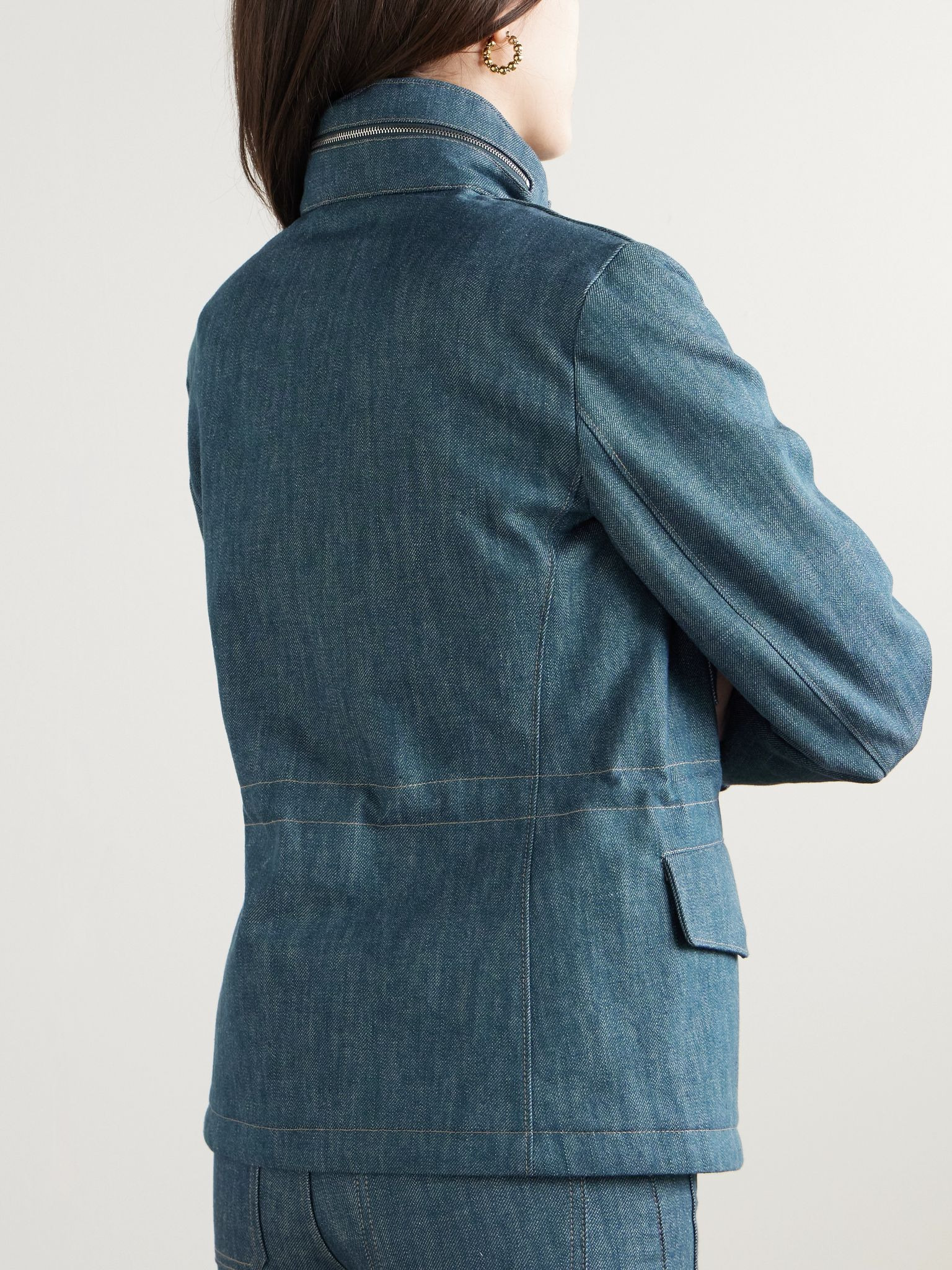 Traveller denim jacket Mid denim - 4