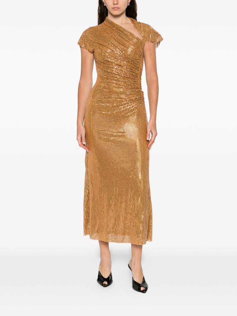 self-portrait rhinestoned-embellished midi dress outlook