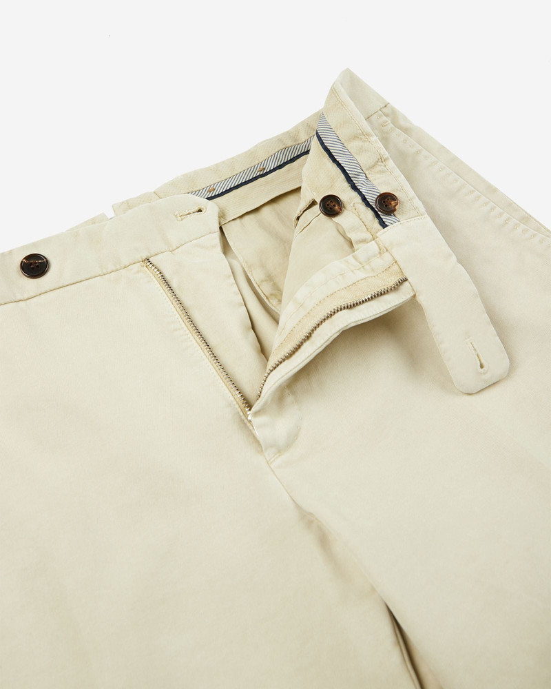Tapered fit cotton trousers 6