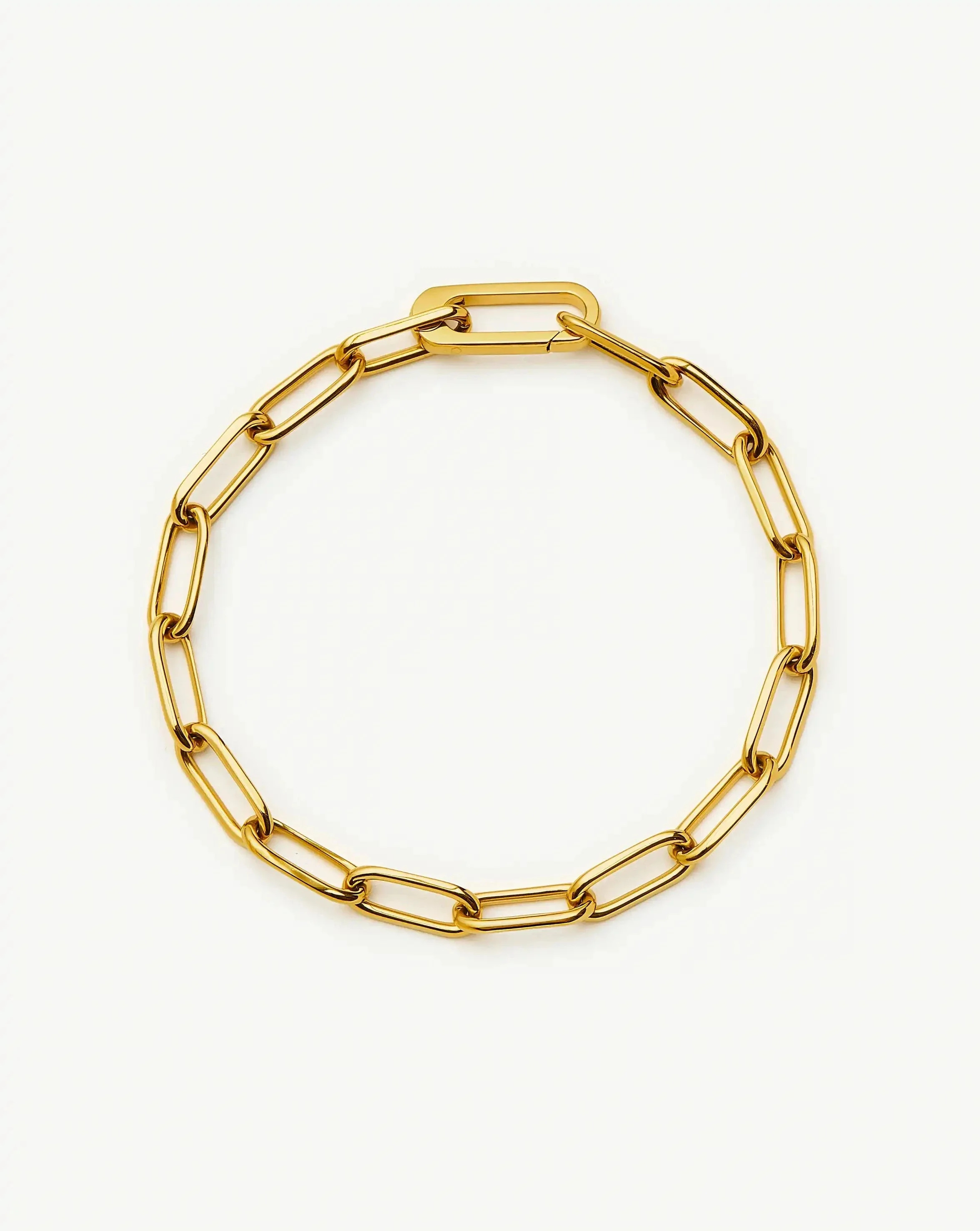 Classic Paperclip Chain Bracelet - 1