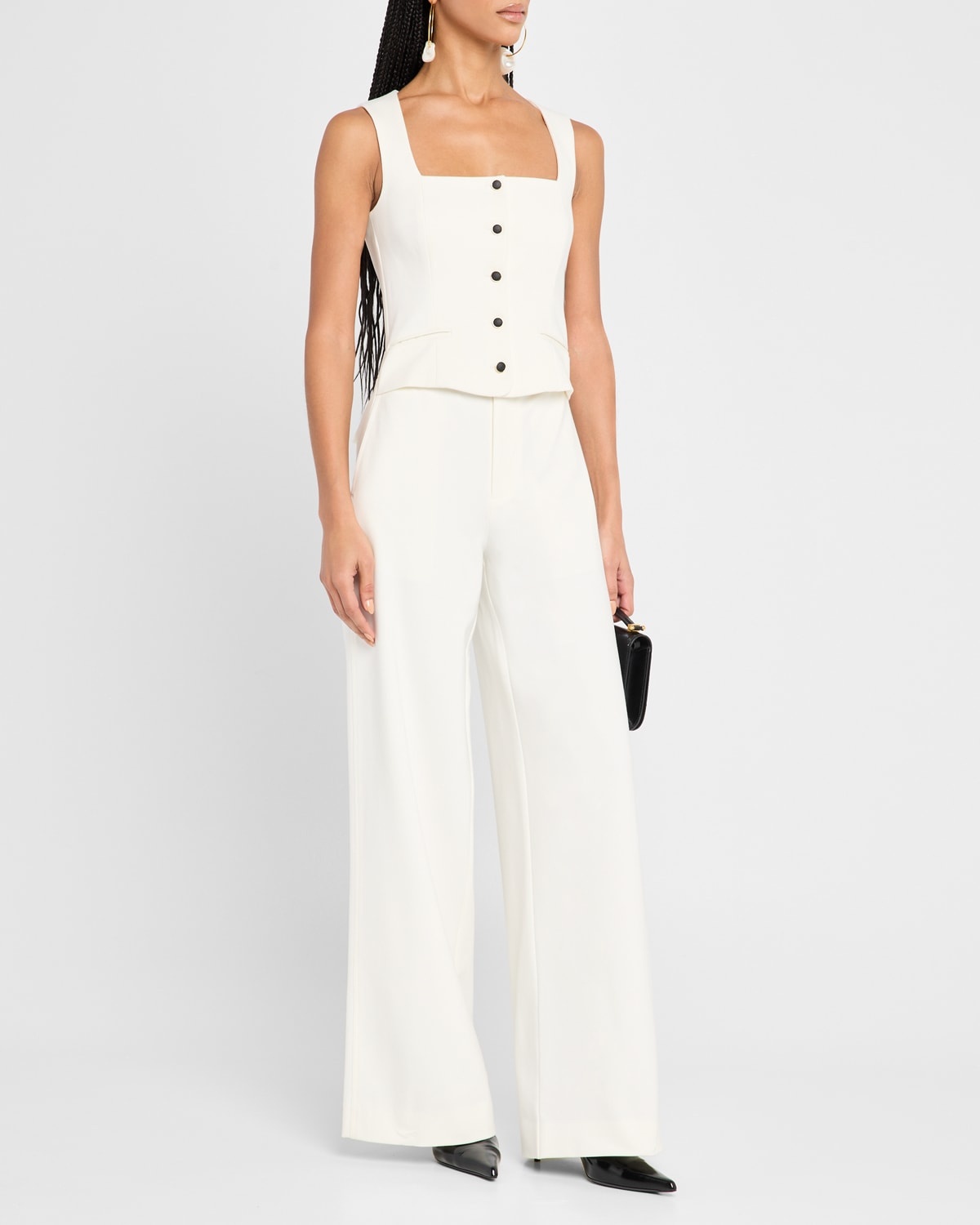Marianna Wide-Leg Ponte Jumpsuit - 5